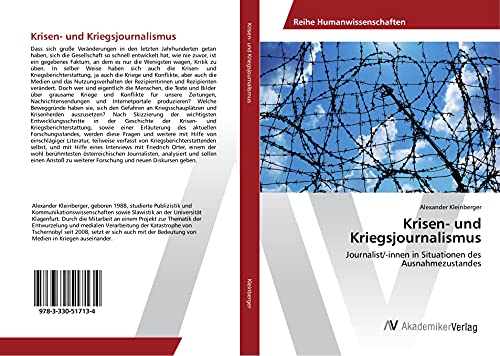 Krisen- und Kriegsjournalismus: Journalist/-innen in Situationen des Ausnahmezustandes
