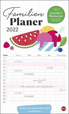 Ecofriendly Familienplaner XL