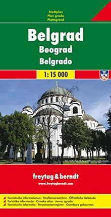 Freytag Berndt Stadtpläne, Belgrad - Maßstab 1:15 000