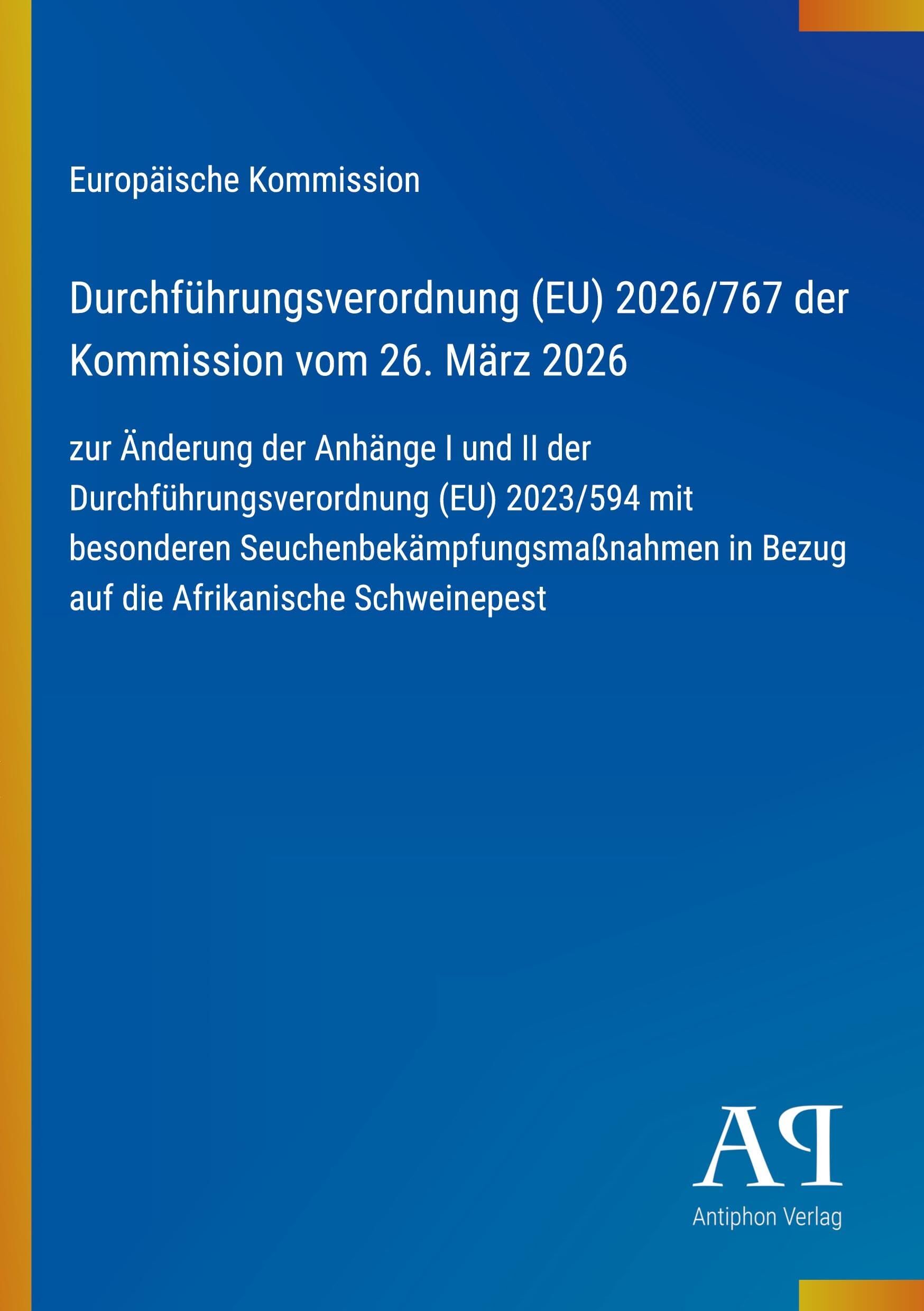 Durchführungsverordnung (EU) 2026/767 der Kommission vom 26. März 2026