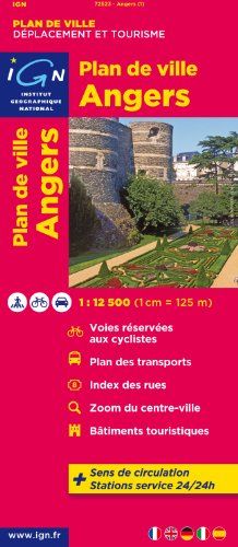 Angers Plan de Ville 1 : 12 500 (Ign Map)