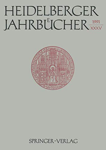 Heidelberger Jahrbücher 35 (German Edition)
