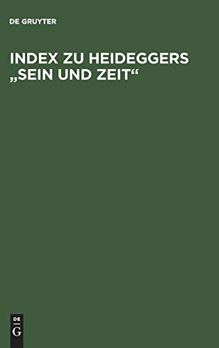 Index zu Heideggers Sein und Zeit