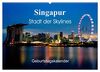 Singapur Stadt der Skylines (Wandkalender 2024 DIN A2 quer), CALVENDO Monatskalender