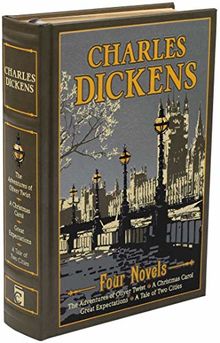 Charles Dickens: Four Novels (Leather-bound Classics)