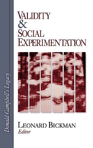 Validity and Social Experimentation: Donald Campbell's Legacy (Donald Campbell's Legacy (Hardcover))