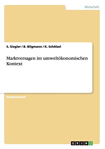 Marktversagen im umweltökonomischen Kontext