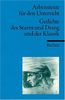 Gedichte des Sturm und Drang und der Klassik: (Arbeitstexte für den Unterricht)