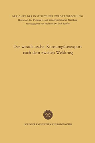 Der westdeutsche Konsumgüterexport nach dem zweiten Weltkrieg