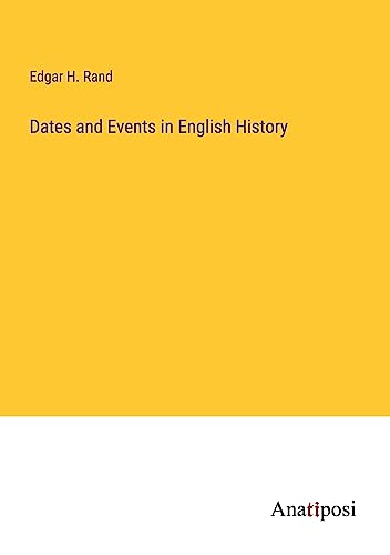 Dates and Events in English History