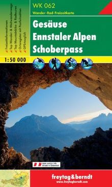 Freytag Berndt Wanderkarten, WK 062, Gesäuse - Ennstaler Alpen - Schoberpass, GPS, UTM - Maßstab 1:50 000