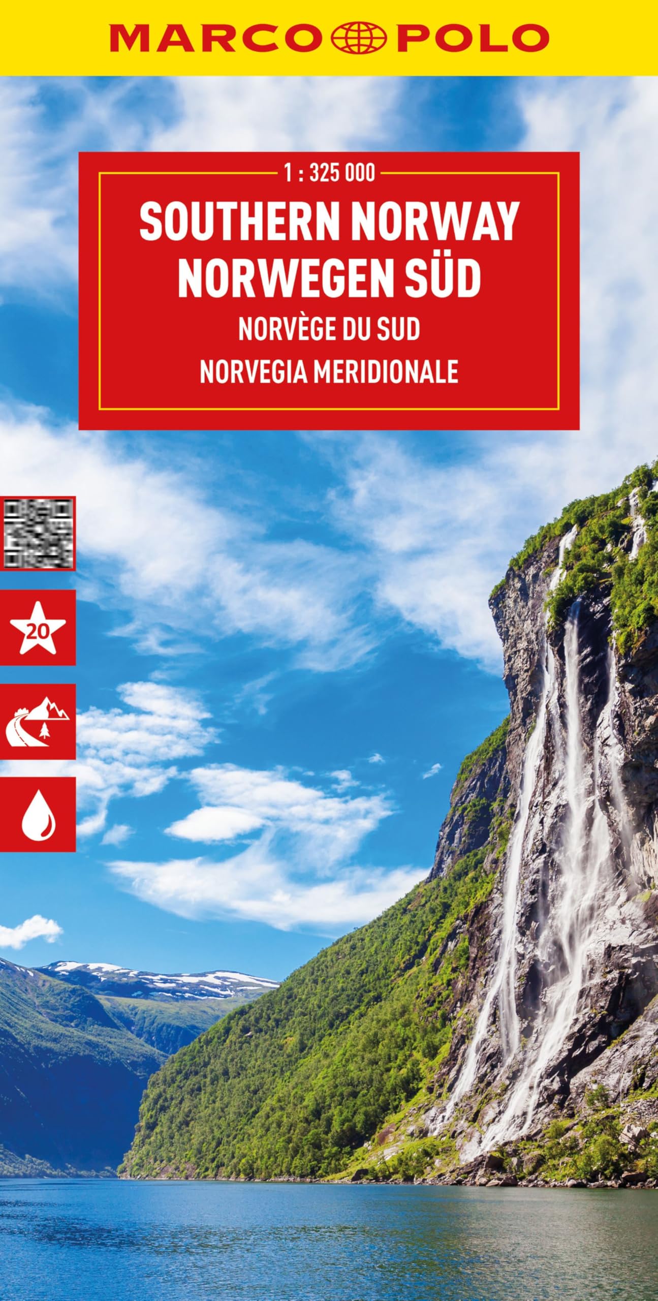 MARCO POLO Reisekarte Norwegen Süd 1:325.000: wegenkaart 1:325.000 (Marco Polo Wegenkaart)