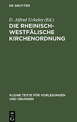 Die Rheinisch-Westfälische Kirchenordnung
