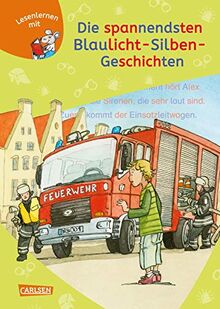 LESEMAUS zum Lesenlernen Sammelbände: Die spannendsten Blaulicht-Silben-Geschichten: Extra Lesetraining – Lesetexte mit farbiger Silbenmarkierung