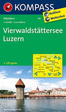 Vierwaldstätter See - Luzern: Wanderkarte. GPS-genau. 1:50000 (KOMPASS-Wanderkarten)