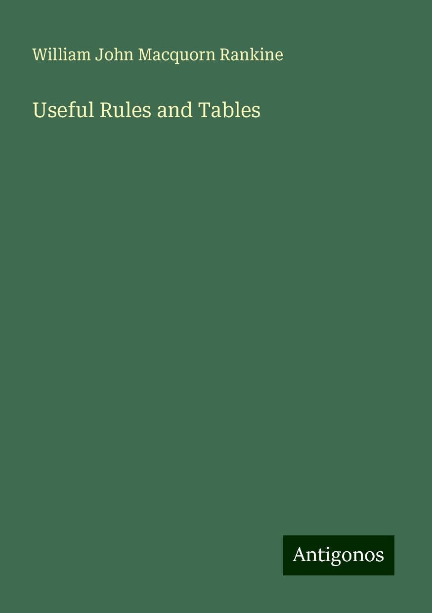 Useful Rules and Tables