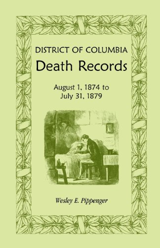 District of Columbia Death Records: August 1, 1874 - July 31, 1879