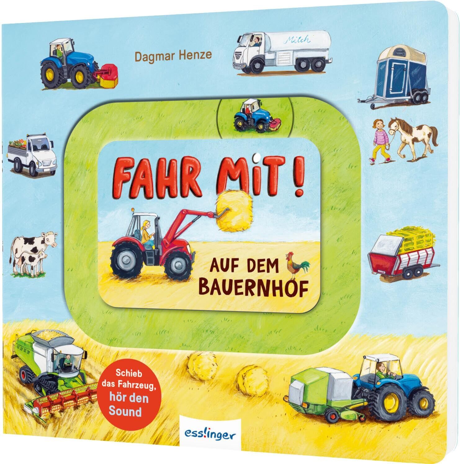 Meine Schiebebahn-Pappe (Soundbuch): Fahr mit auf dem Bauernhof