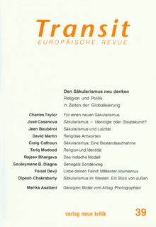 Transit 39: Den Säkularismus neu denken