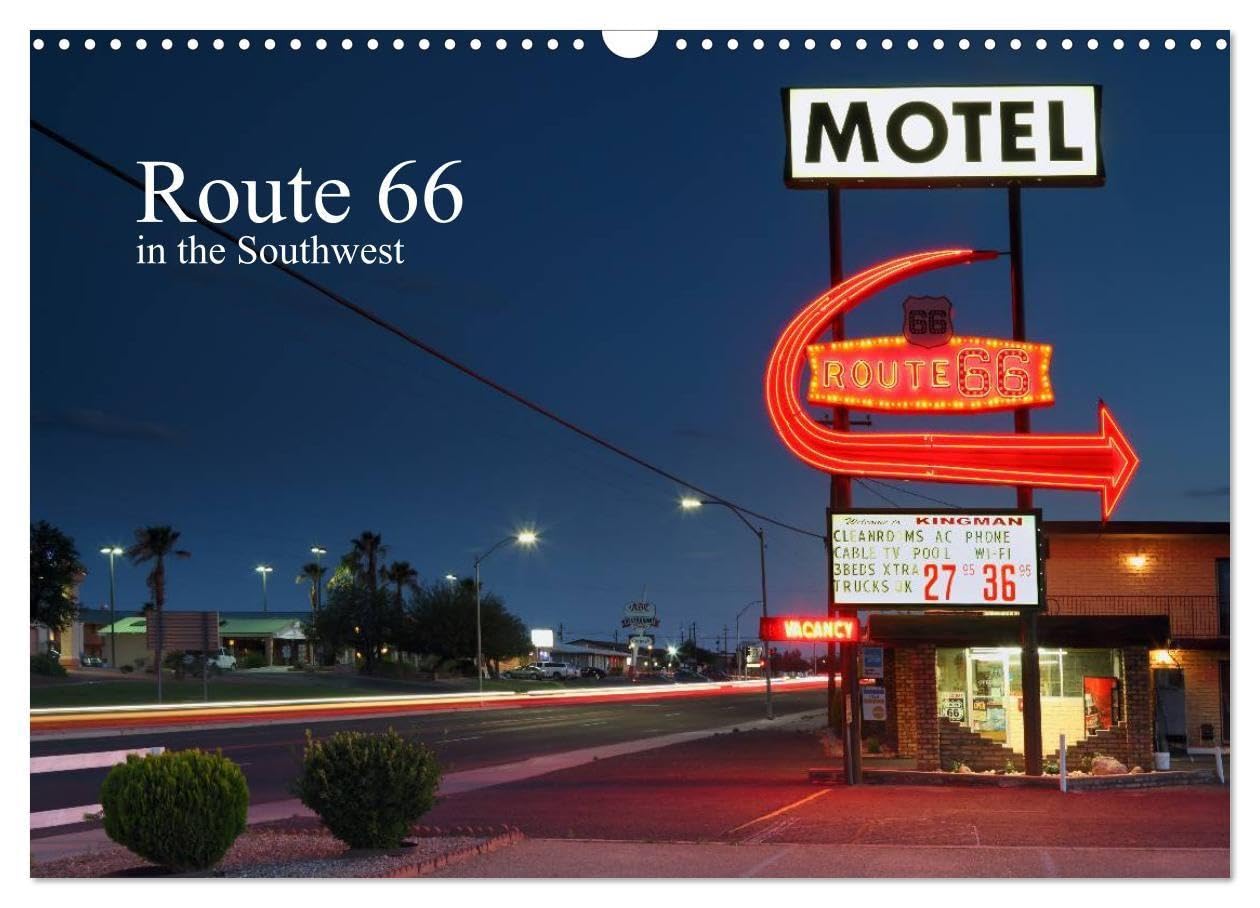 Route 66 in the Southwest (UK-Version) (Wall Calendar 2027 DIN A3 landscape), CALVENDO 12 Month Wall Calendar