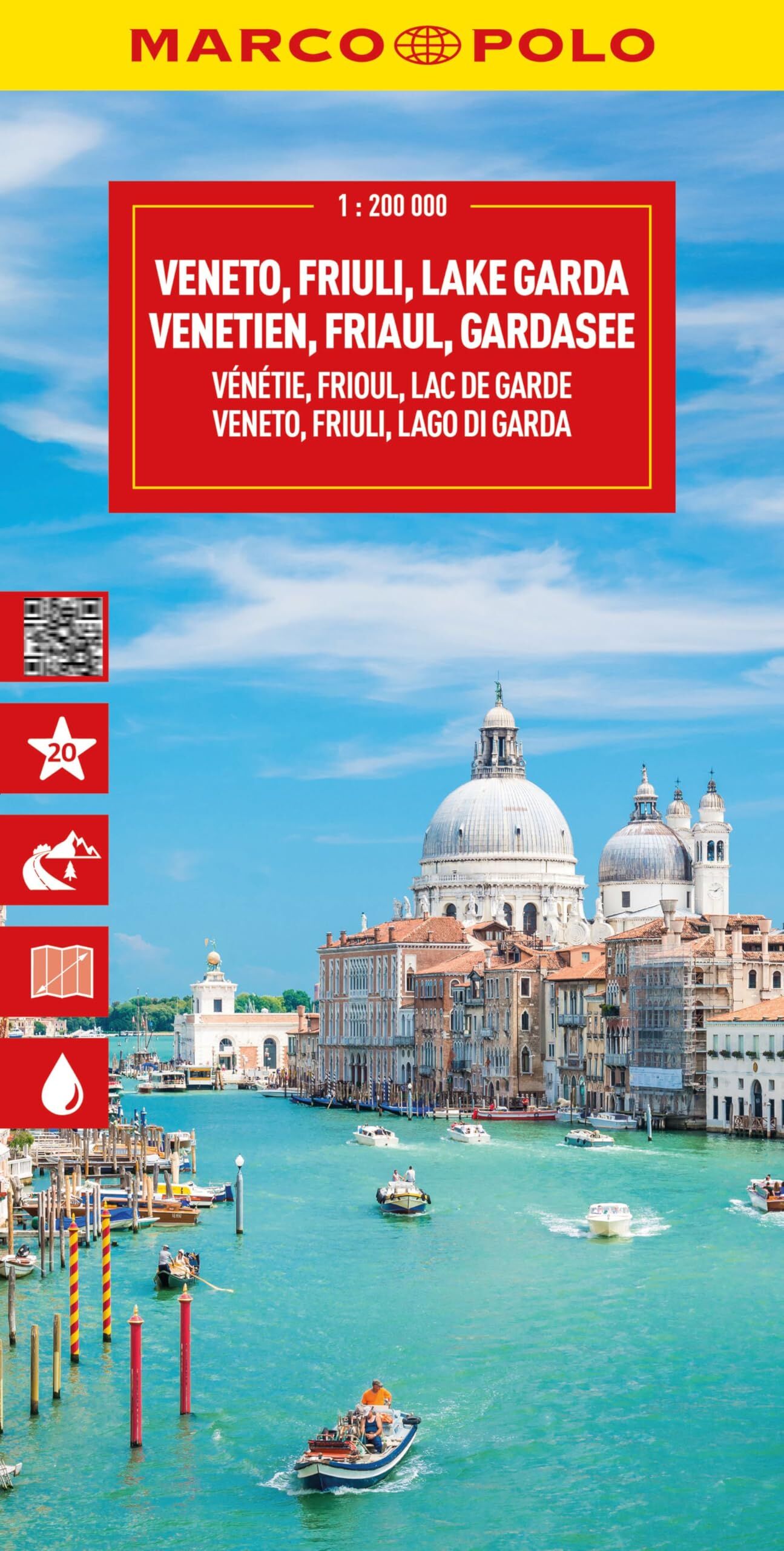 MARCO POLO Reisekarte Italien 04 Venetien, Friaul, Gardasee 1:200.000