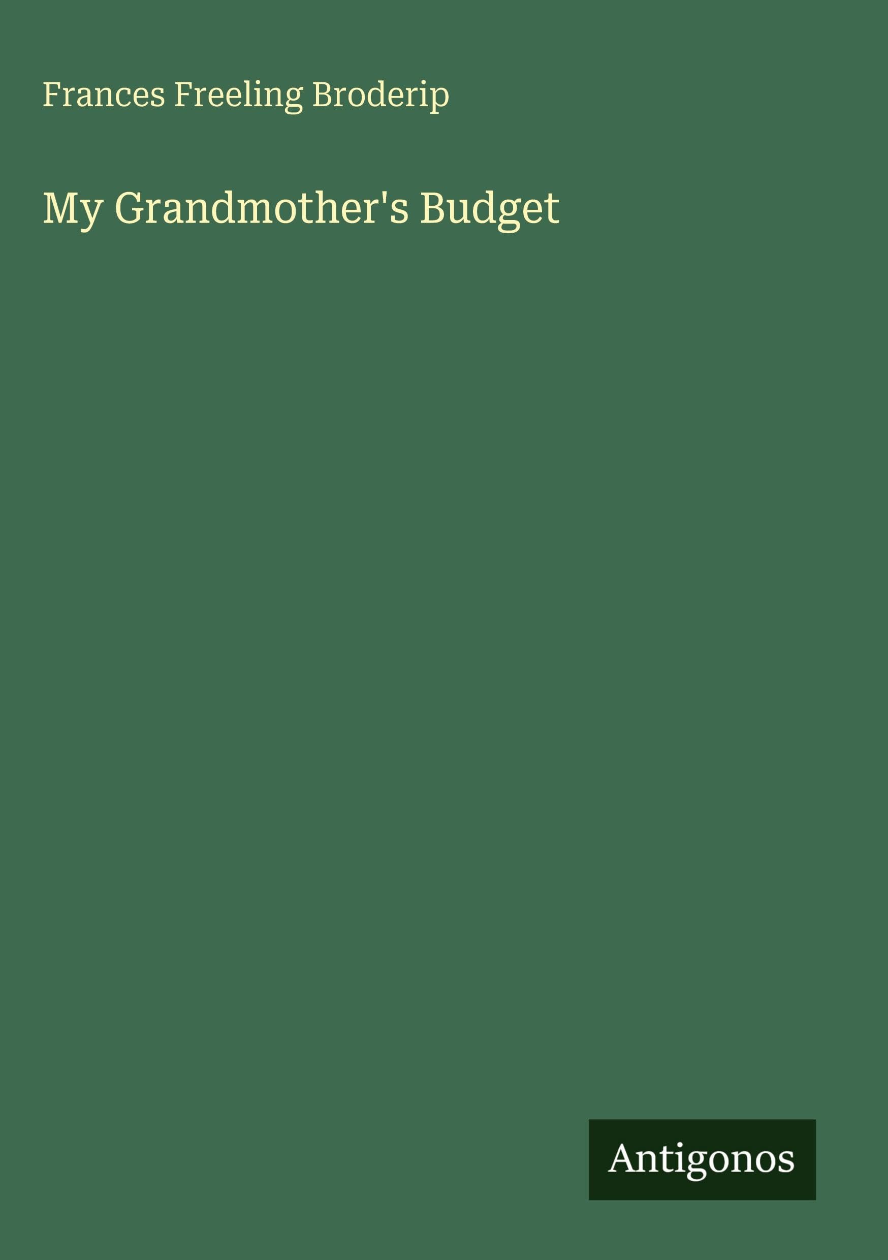 My Grandmother's Budget