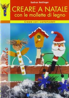 Creare a Natale con le mollette di legno