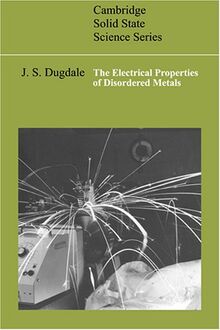 Electrical Prop Disordered Metals (Cambridge Solid State Science Series)