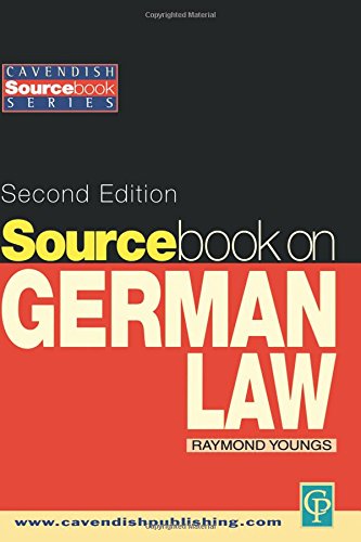 Sourcebook on German Law (Cavendish Sourcebook)