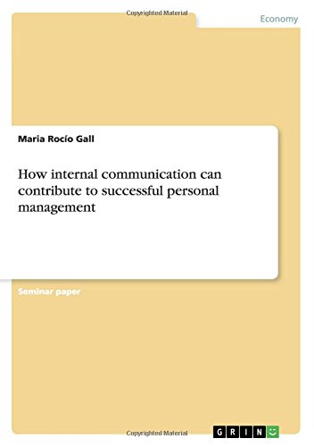 How internal communication can contribute to successful personal management