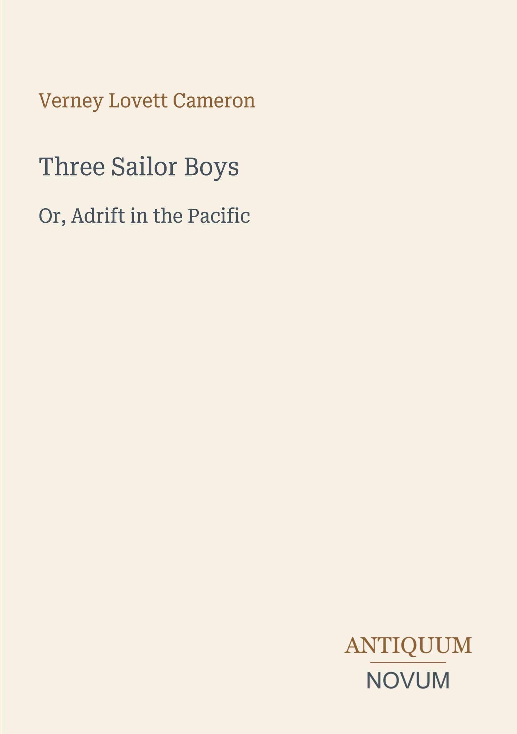 Three Sailor Boys: Or, Adrift in the Pacific