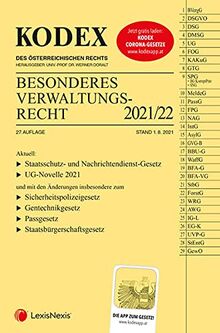 KODEX Besonderes Verwaltungsrecht 2021/22 - inkl. App