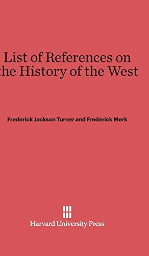 List of References on the History of the West