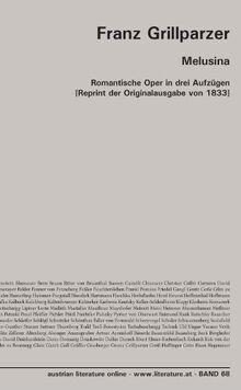 Melusina: Romantische Oper in drei Aufzügen  [Reprint der Originalausgabe von 1833]