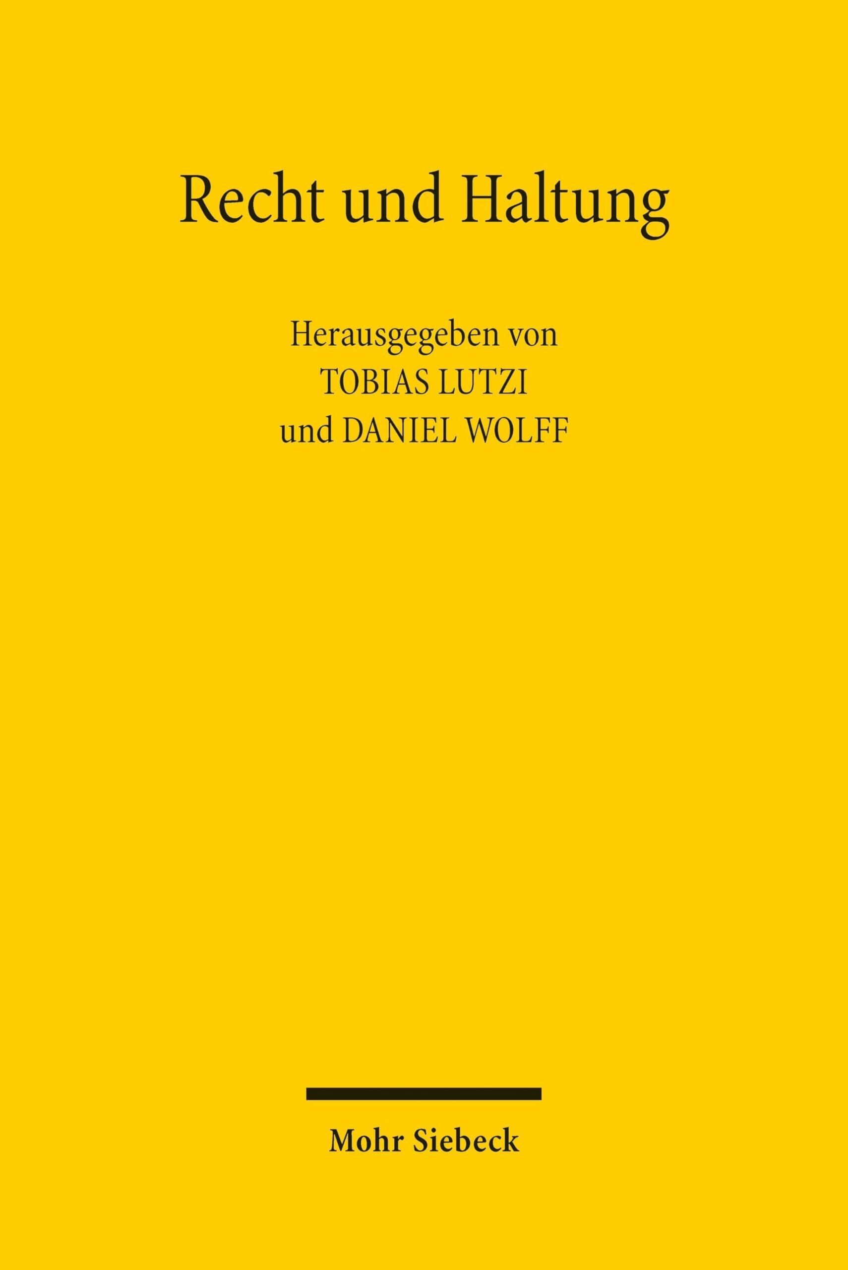 Recht und Haltung - Neuware