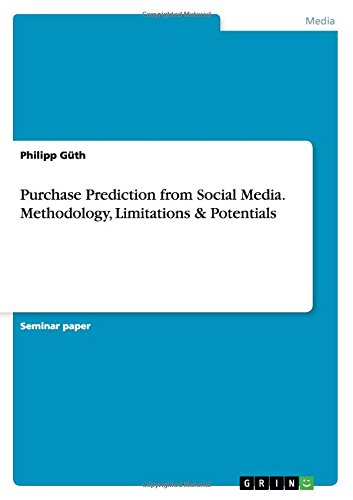 Purchase Prediction from Social Media. Methodology, Limitations & Potentials