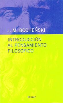 Introducción al pensamiento filosófico (Biblioteca Herder)