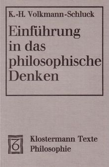 Einführung in das philosophische Denken