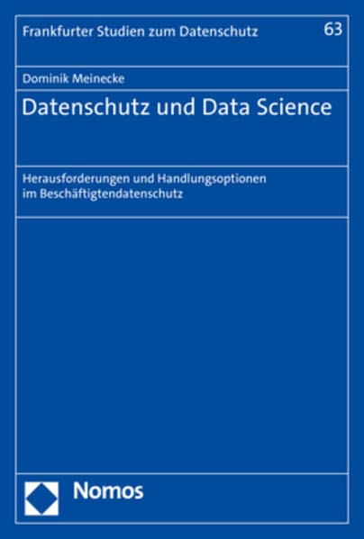 Datenschutz und Data Science: Herausforderungen und Handlungsoptionen im Beschäftigtendatenschutz (Frankfurter Studien zum Datenschutz)