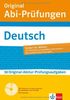 Original Abi-Prüfungen Deutsch: Mit weiteren regionalisierten Original-Prüfungen auf CD-ROM