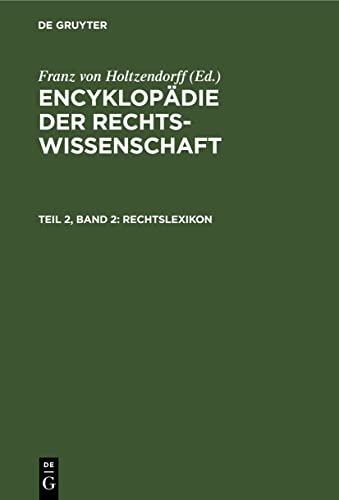 Rechtslexikon (Encyklopädie der Rechtswissenschaft)