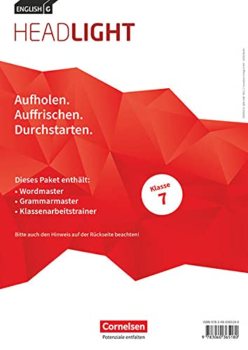 English G Headlight - Allgemeine Ausgabe - Band 3: 7. Schuljahr: Arbeitshefte Wordmaster, Grammarmaster und Klassenarbeitstrainer - Im Paket