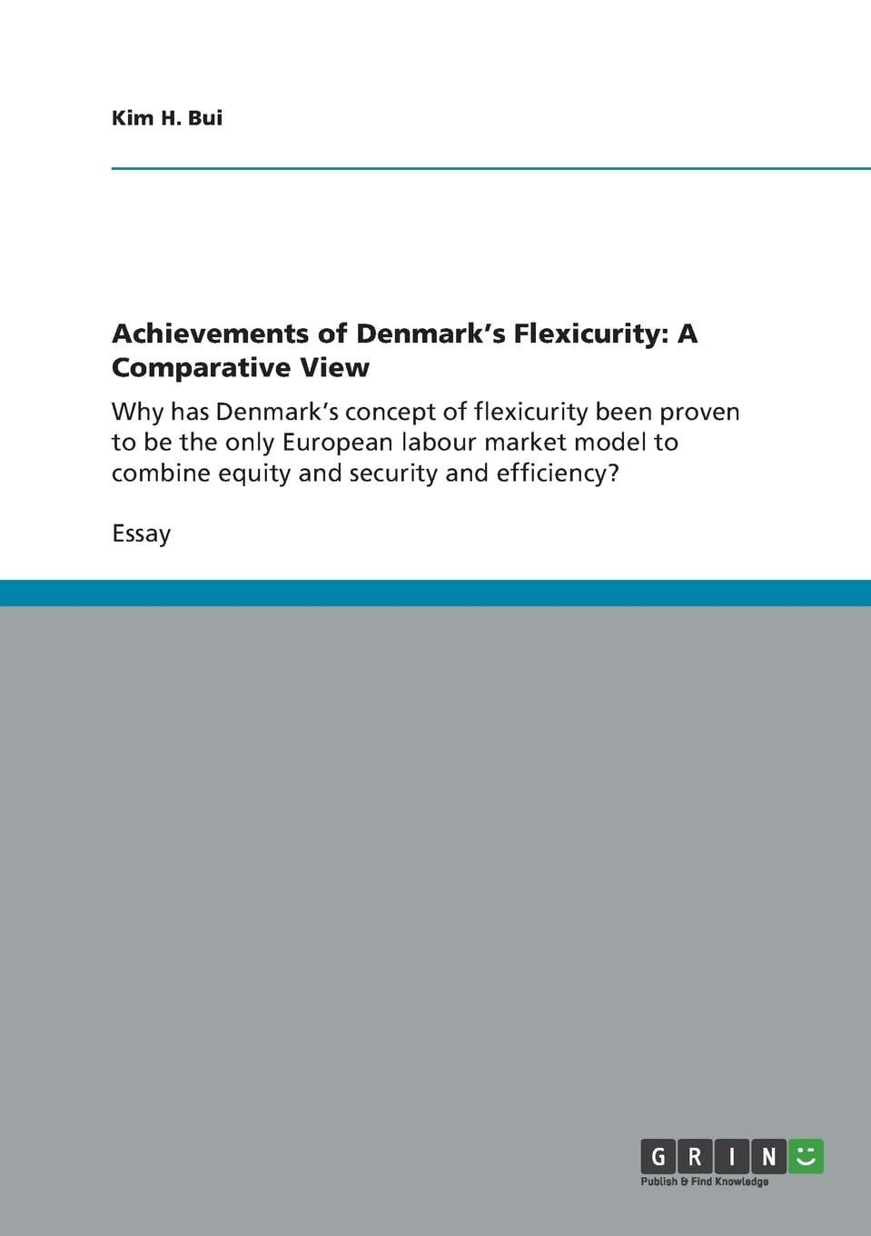 Achievements of Denmark's Flexicurity: A Comparative View: Why has Denmark's concept of flexicurity been proven to be the only European labour market ... combine equity and security and efficiency?