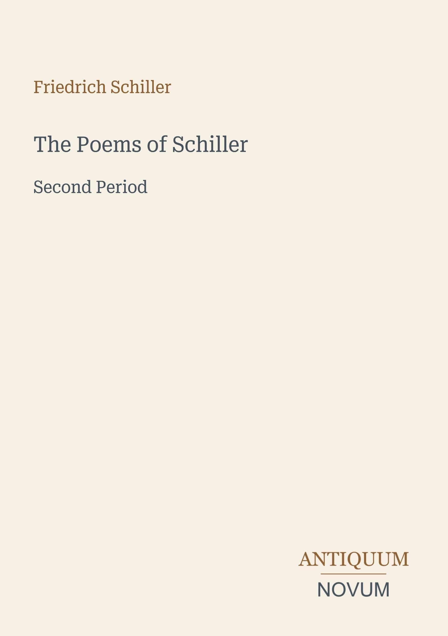 The Poems of Schiller