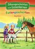 Silbengeschichten zum Lesenlernen - Fohlengeschichten: Lesetraining für die Grundschule – Lesetexte mit farbiger Silbenmarkierung