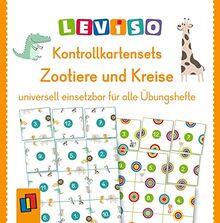 Kontrollkartensets – Zootiere und Kreise: universell einsetzbar für alle Übungshefte (LEVISO)