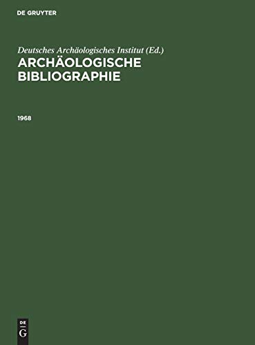 1968: Beilage zum Band 84(1969) (Archäologische Bibliographie)