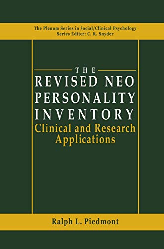 The Revised NEO Personality Inventory: Clinical and Research Applications (The Springer Series in Social Clinical Psychology)