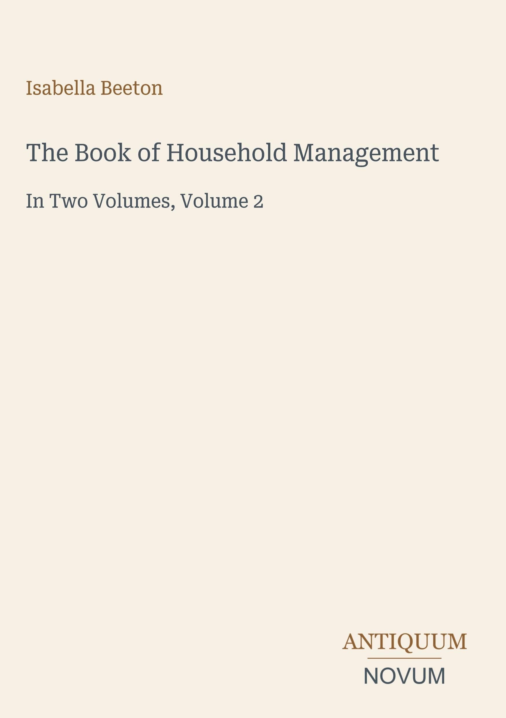 The Book of Household Management