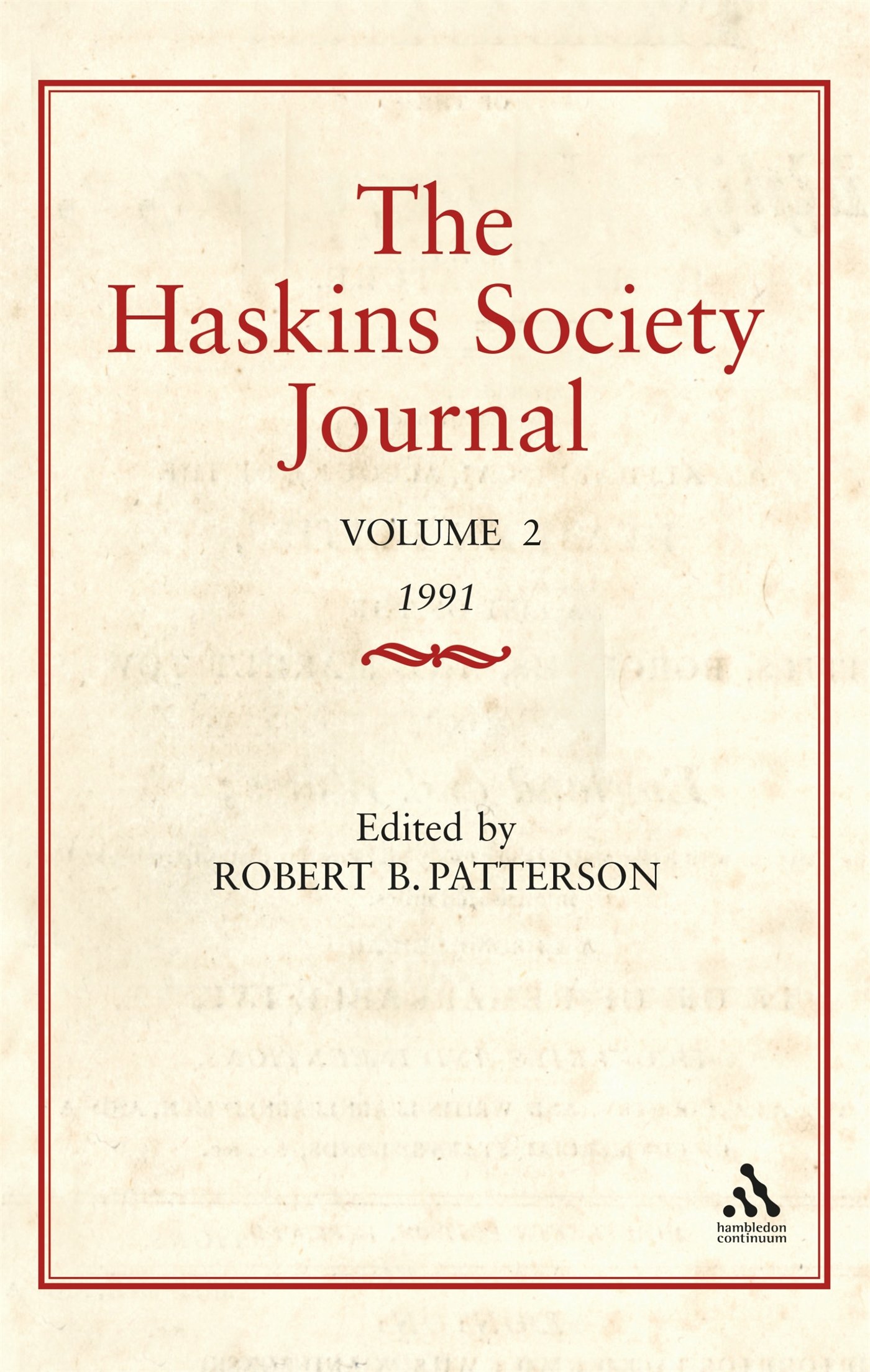 Haskins Society Journal Studies in Medieval History: Volume 2 (The Haskins Society Journal: Studies in Medieval History, Band 2)